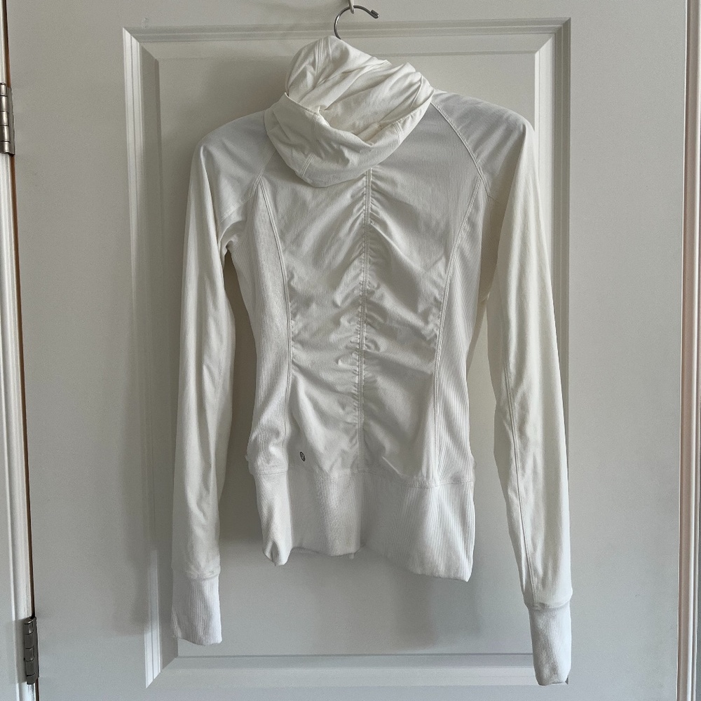 lululemon Women's Ruched Reversible Jacket - white - Size 6